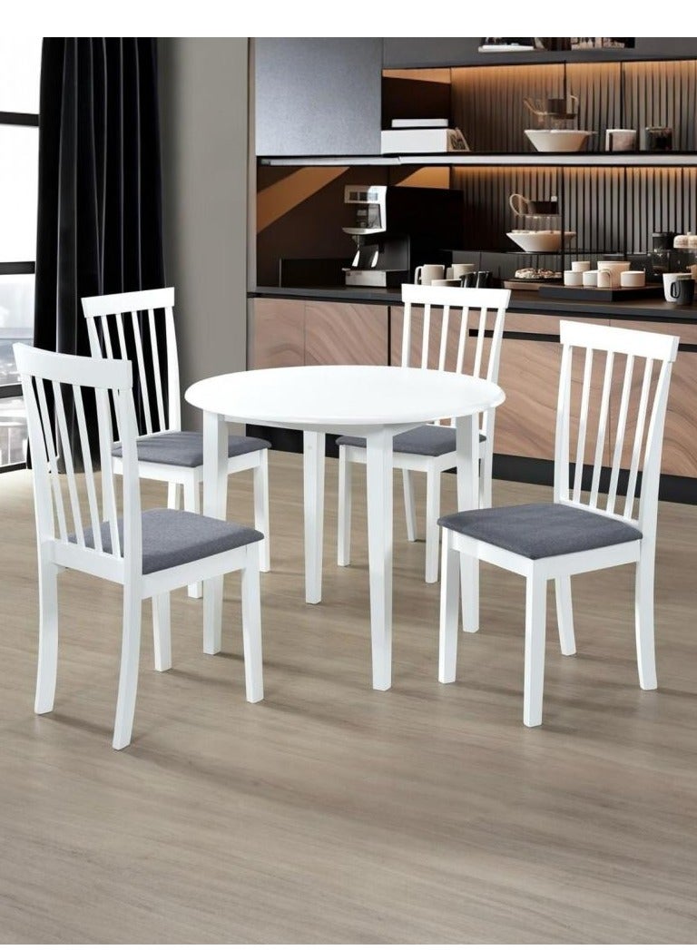 KRESLO Round Dining Table With 4 Chairs - Image 1