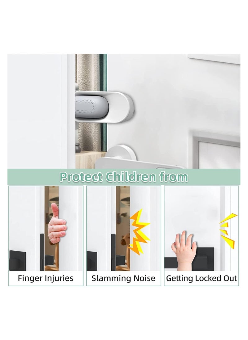 KASTWAVE - Door Finger Guard Child Finger Pinch Guard Self Adhesive Rotating Baby Anti-Pinch Child Safety Finger Door Guard Silicone Child Proof Door Finger Pinch Guard Door Stopper for Kid (1Pcs) - Image 1
