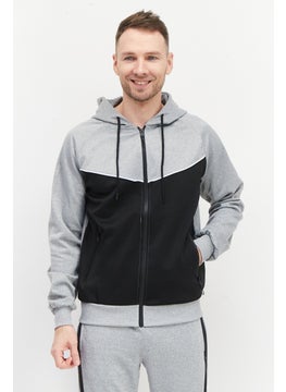 Men Sportswear Fit Two Tone Training Hoodie, Grey - pzsku/ZD7BADD6FB62242BDCBFDZ/45/_/1726109235/4e5445f1-b614-4c4a-b75c-e6000d61a394