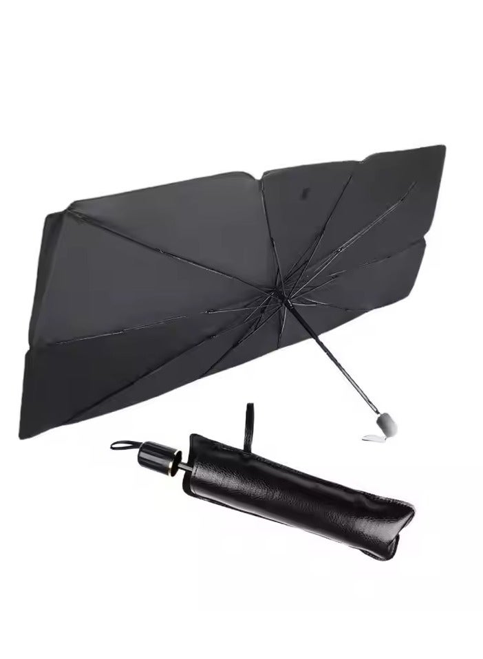 Foldable Car Sunshade Umbrella for Windshield | Heat-Blocking, UV Protection, Compact Design - Image 2