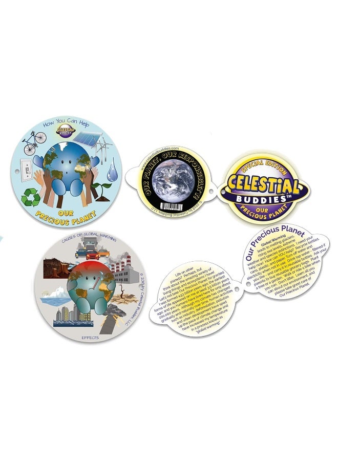 Celestial Buddies Our Precious Blue Planet Earth Buddy Science Space Solar System Educational Stuffed Plush Toy - Image 4