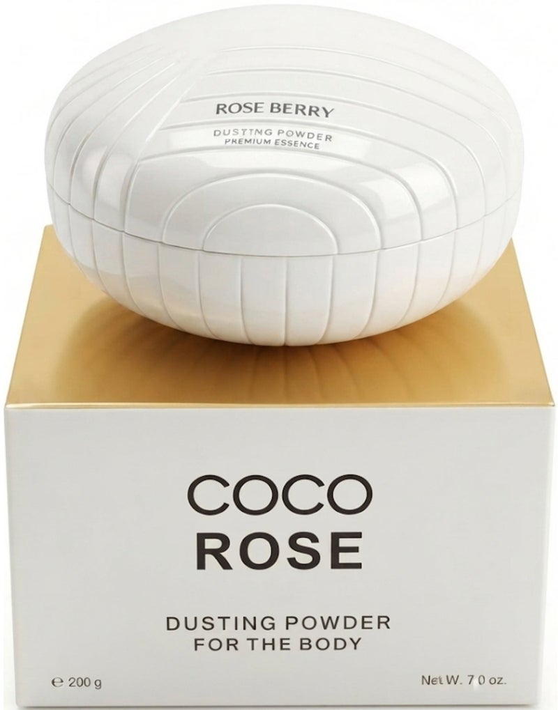 ROSE BERRY Coco Rose Dusting Powder For The Body 200g - Image 1