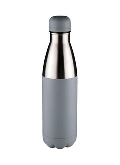 Hans Larsen Stainless steel water bottle Classic double walled vacuum insulated water bottle Leak proof 500 ML Grey  - Image 1