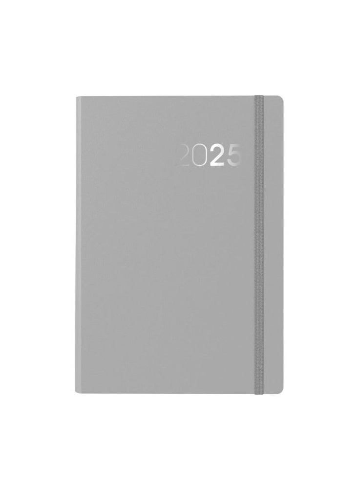 Collins - Collins Legacy 2025 Planner - A5 Week To View Diary - Grey- (CL53.55-25) - Professional Weekly Planner with Soft Touch Cover - Image 1