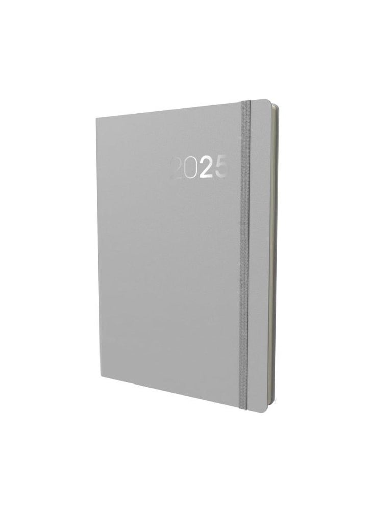 Collins - Collins Legacy 2025 Planner - A5 Week To View Diary - Grey- (CL53.55-25) - Professional Weekly Planner with Soft Touch Cover - Image 1