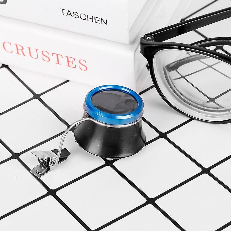 10x Clip-on Eyeglass Magnifier Magnifying Glass Watchmakers Jewelers Tool Watch - Image 1