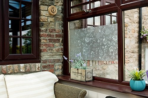 d-c-fix 346-0464 Self-Adhesive Privacy Glass Window Film, Perennial/Damast, 17" x 78" Roll - Image 4