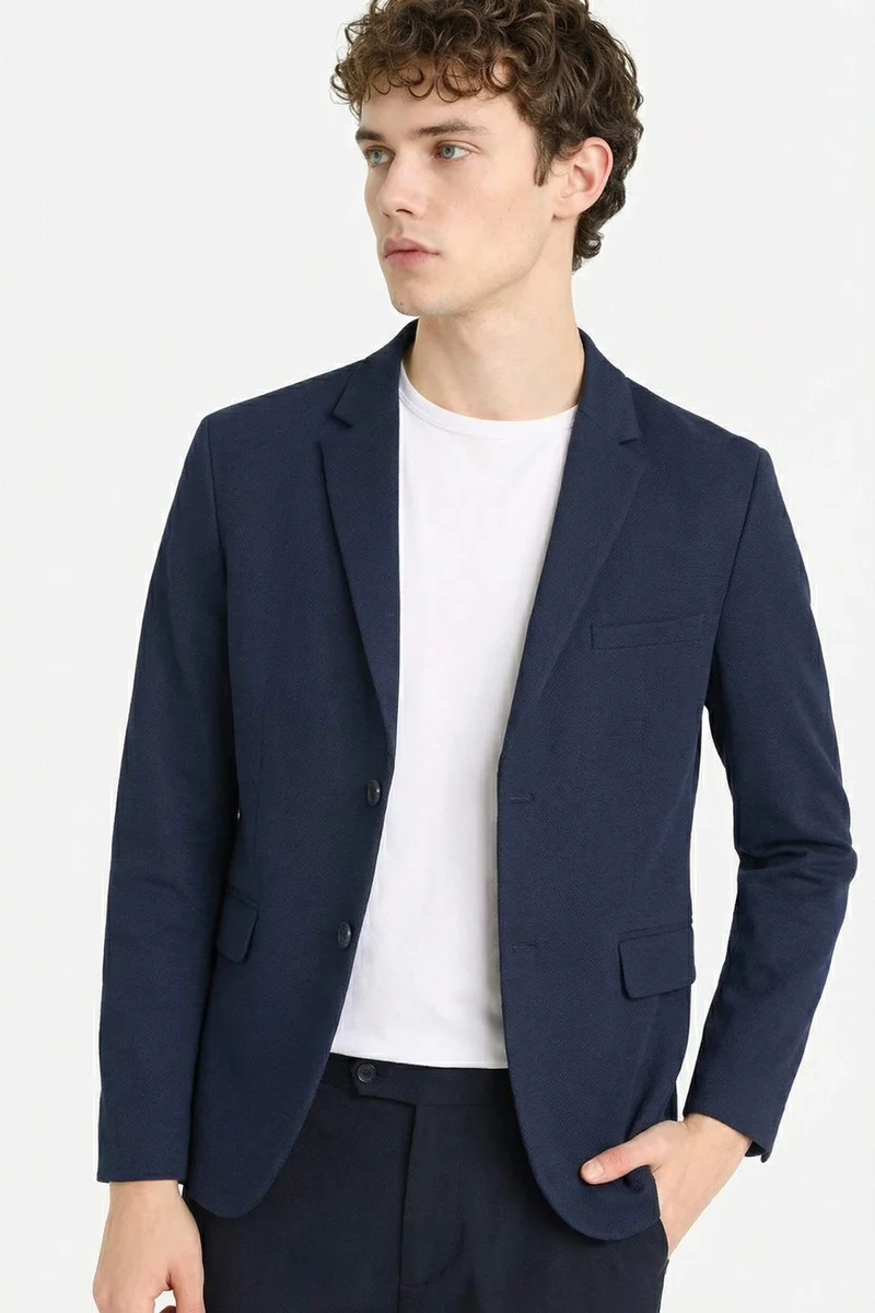ديفاكتو Slim Fit Cotton Blazer