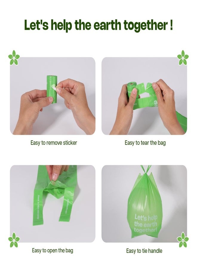 Deo Doo Dog Poop Bags with Handles Sakura Scented 18 Rolls 270 Counts Leak Proof and Extra Thick Waste Bags for Walking Small Medium Dogs - Image 4