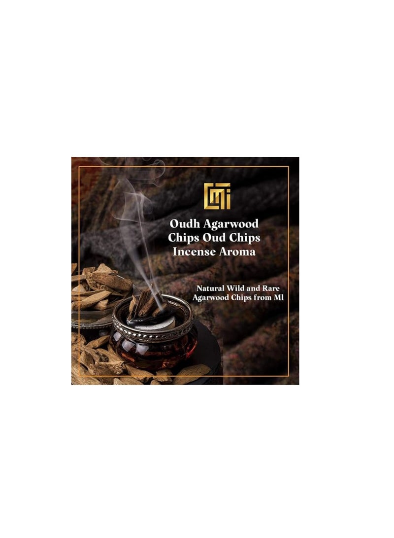 Mi Oud and Perfumes Pure Oudh | Oudh Agarwood Chips Oud Chips Incense Aroma | Natural Wild and Rare Agarwood Chips from Ml | Pure Material Grade A++ | Aromatic Bakhoor, Fragnance,- 12 Grams / 1 Tola (Hindi Daily 1) - Image 2