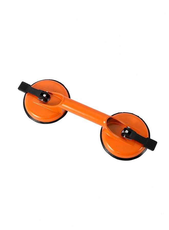 Aluminum Glass Suction Cup -2 Cups- Heavy-Duty Glass Lifter Tool with Strong Suction Power and Quick Release Mechanism -for Glass Installation, Window Repair, Tile Lifting and Granite Handling