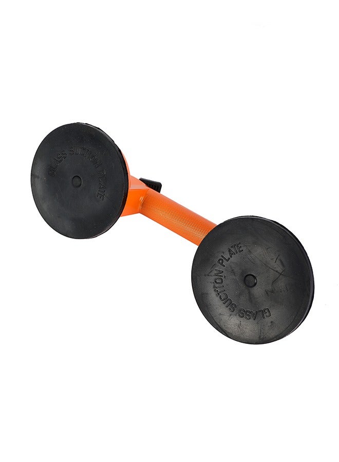 Aluminum Glass Suction Cup -2 Cups- Heavy-Duty Glass Lifter Tool with Strong Suction Power and Quick Release Mechanism -for Glass Installation, Window Repair, Tile Lifting and Granite Handling