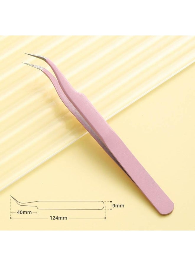 Stainless Steel Straight Curved Tip Tweezers For Nail Art Sticker Rhinestones Picking Tool Makeup Eyelash DIY Tweezer  - Image 1