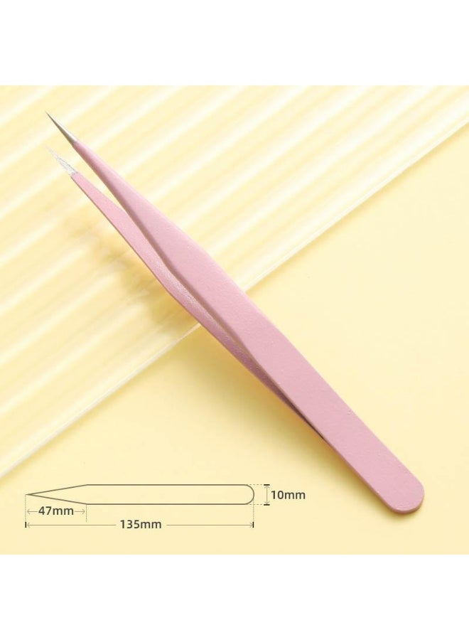 Stainless Steel Straight Curved Tip Tweezers For Nail Art Sticker Rhinestones Picking Tool Makeup Eyelash DIY Tweezer  - Image 2