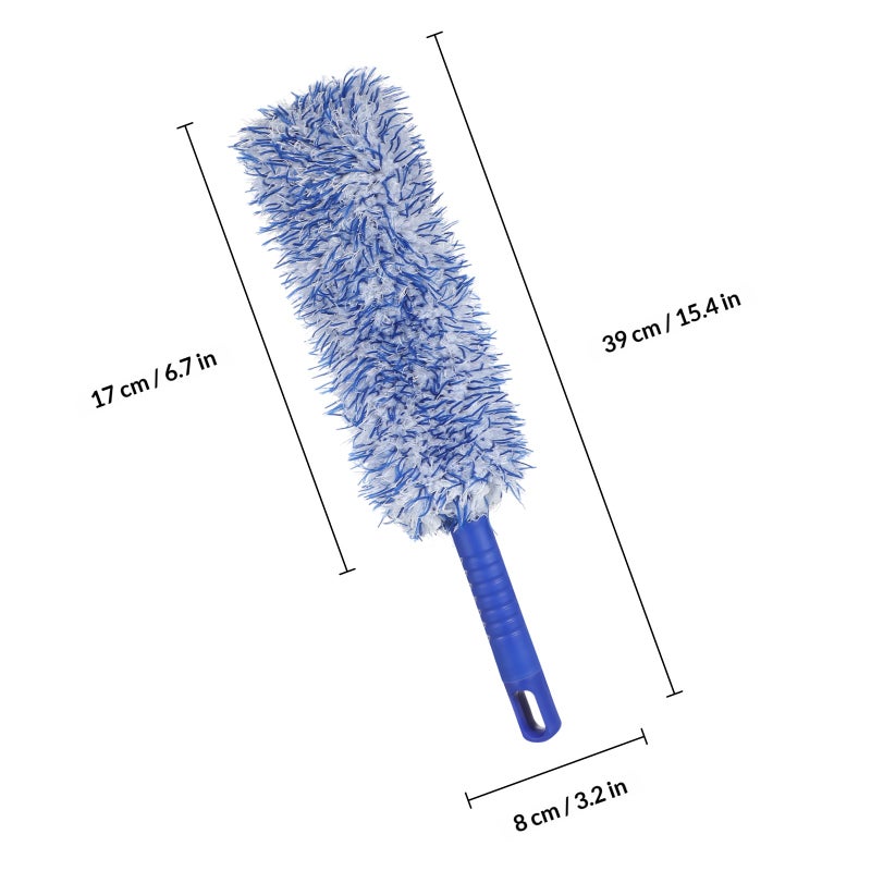 Car Rim Brush with Bendable Design for Thorough Wheel Cleaning, Nonslip Handle - Image 2