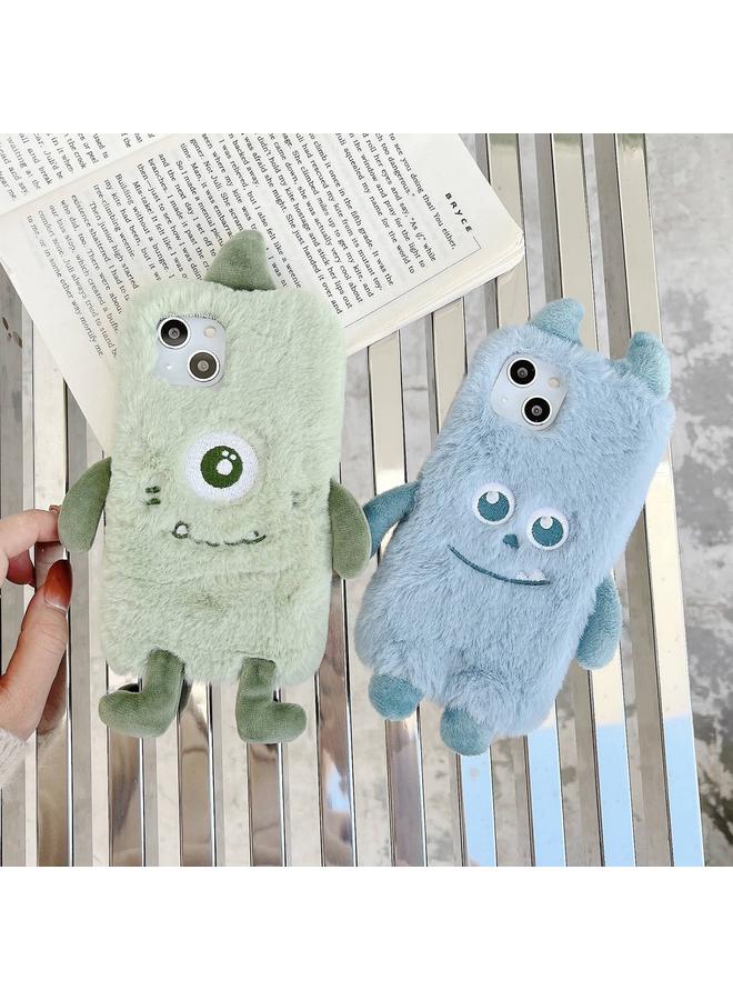 زبون جراب لهاتف iPhone 12 Pro Max جراب هاتف TPU لطيف من القطيفة على شكل وحش - Image 2