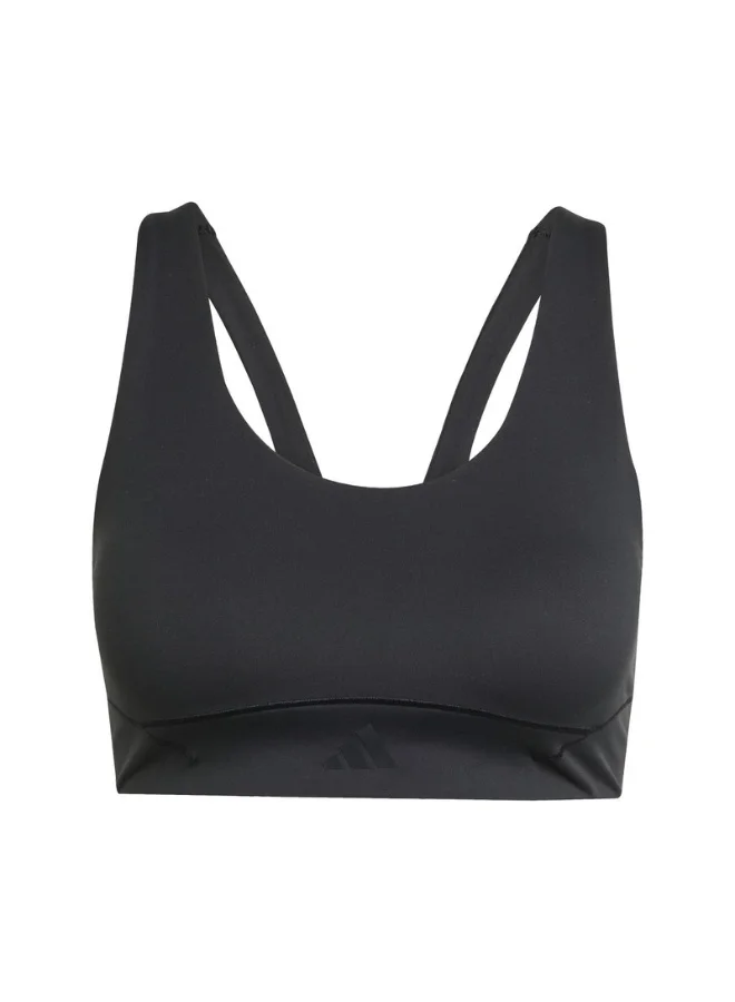 adidas Adidas All Me Luxe Ms Black Workout Bra - Medium Support Bra For Women