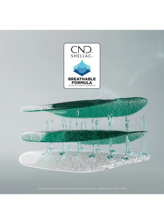 CND Shellac Gel Nail Polish XPRESS5 Top Coat, Crystal Shine Scratch Resistant Final Step Protective Longwear with No Nail Damage, 0.25 fl oz - Image 3