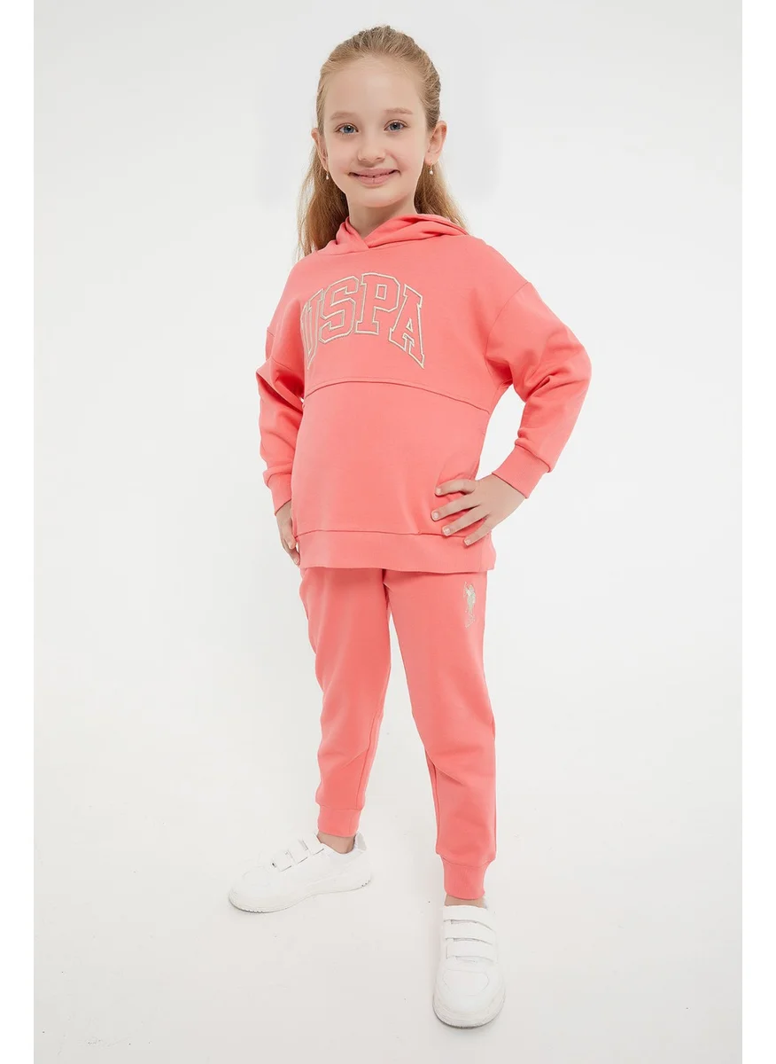 U.S. Polo Assn. BASE. Polo Assn. Base. Polo Assn Licensed Classic Coral Girl Child Tracksuit Set