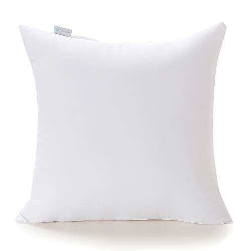 Acanva Acanva Decorative Square Throw Pillow Inserts Hypoallergenic Form Stuffer Cushion Sham Filler 1 Count Pack of 1 White 