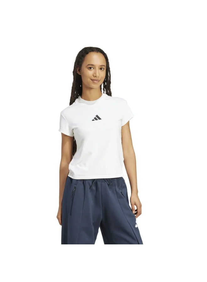 adidas W Z.N.E. Bb Tee W White Not Sports Specific T-Shirts For Women