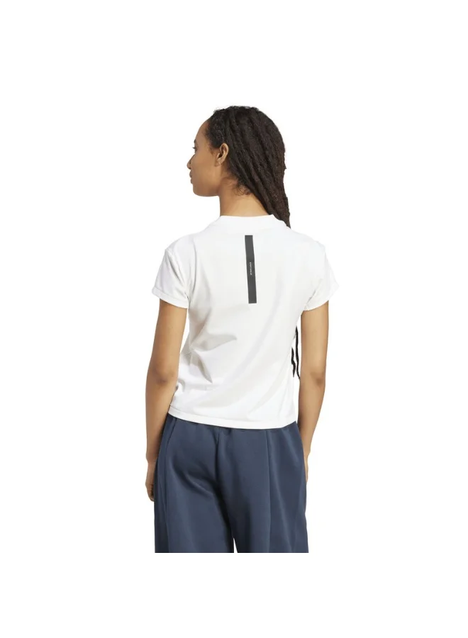 adidas W Z.N.E. Bb Tee W White Not Sports Specific T-Shirts For Women
