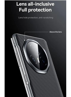 General Case Compatible with Honor Magic V3 5G, Carbon Fiber Kevlar Feel Phone Case Shockproof Protective Back Cover for Honor Magic V3 Support Wireless Charging  - Image 3