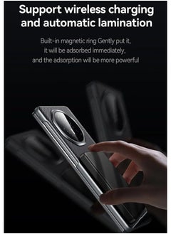 General Case Compatible with Honor Magic V3 5G, Carbon Fiber Kevlar Feel Phone Case Shockproof Protective Back Cover for Honor Magic V3 Support Wireless Charging  - Image 5