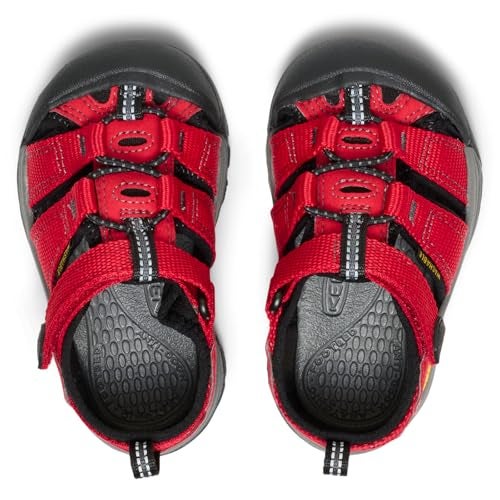 KEEN Unisex-Child Newport H2 Closed Toe Water Sandals, Ribbon Red/Gargoyle, 4 Big Kid - Image 5