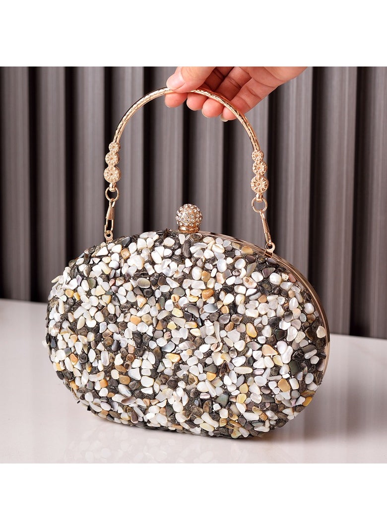 Miluraining - Women Clutch Bag Evening Bag Purse with rhinestone diamond decoration decoration Small Crossbody Bag Handbag Shoulder Bag Satchel Bags Suitable for Party Prom Wedding - Image 1