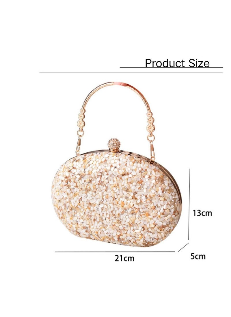 Miluraining - Women Clutch Bag Evening Bag Purse with rhinestone diamond decoration decoration Small Crossbody Bag Handbag Shoulder Bag Satchel Bags Suitable for Party Prom Wedding - Image 1