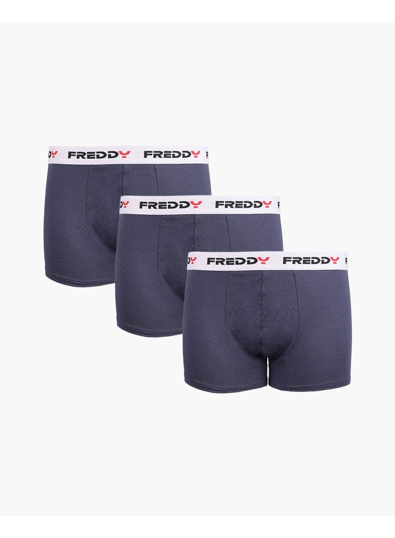 FREDDY Men’s Boxer Shorts 3-Pack Navy | Stretch Fit Comfortable Men’s Underwear, Everyday Sports Boxers - Image 1
