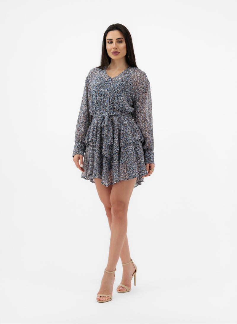 Lalele SHORT PATTERNED DRESS - Image 1