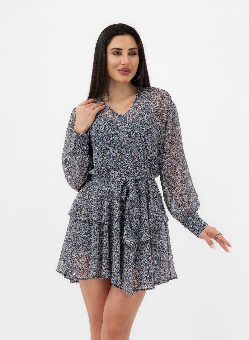 Lalele SHORT PATTERNED DRESS - Image 3