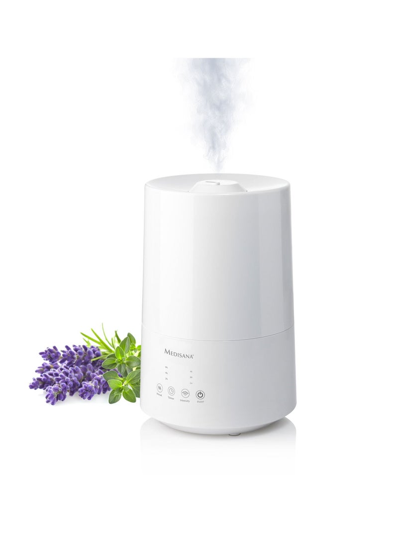 Medisana - medisana AH 661 Ultrasonic Humidifier, Air Purifier for Bedroom and Living Room, Nebuliser with Aroma Compartment and Heating Function Against Dry Air, 3.5 Litres - Image 1