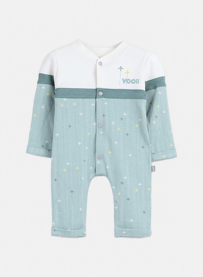 Junior Baby Boys Interlock Jumpsuit