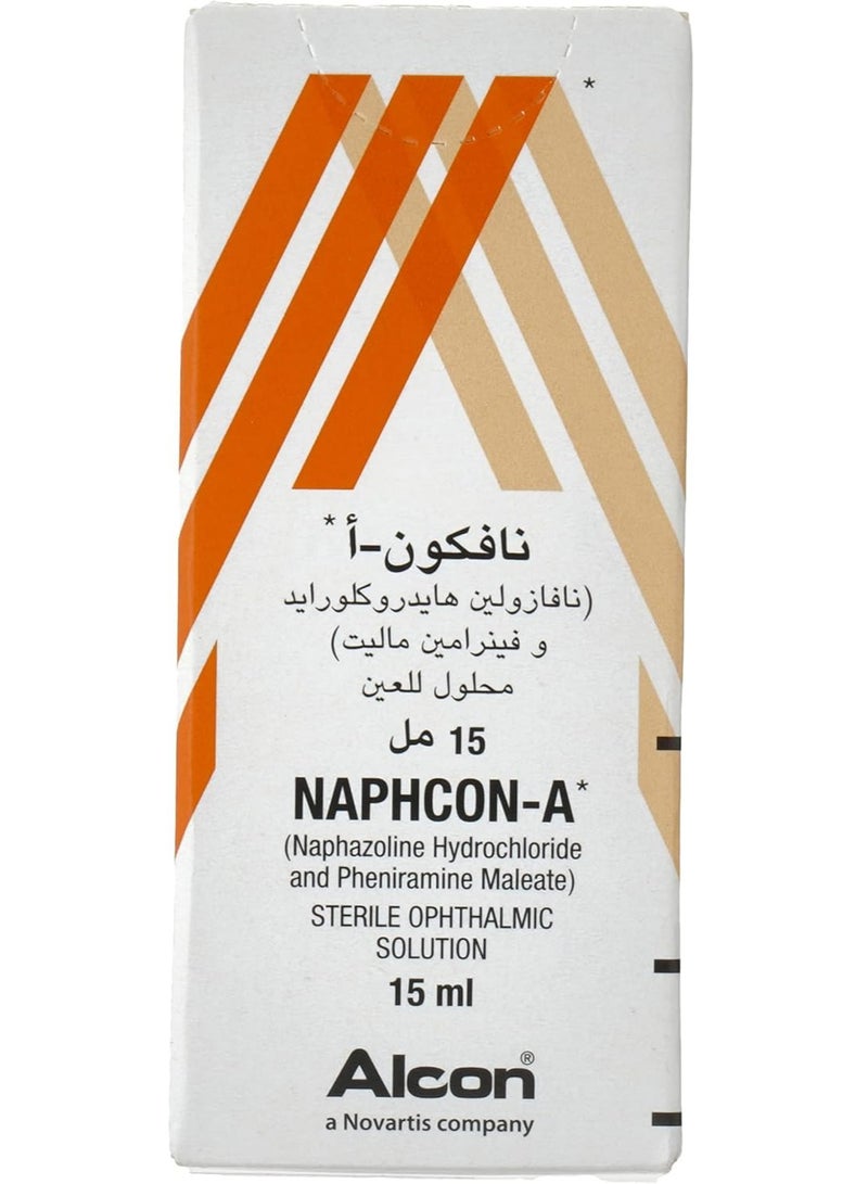 Alcon Pack Of 2 Naphcon A Eye Drops 15 Ml - Image 2