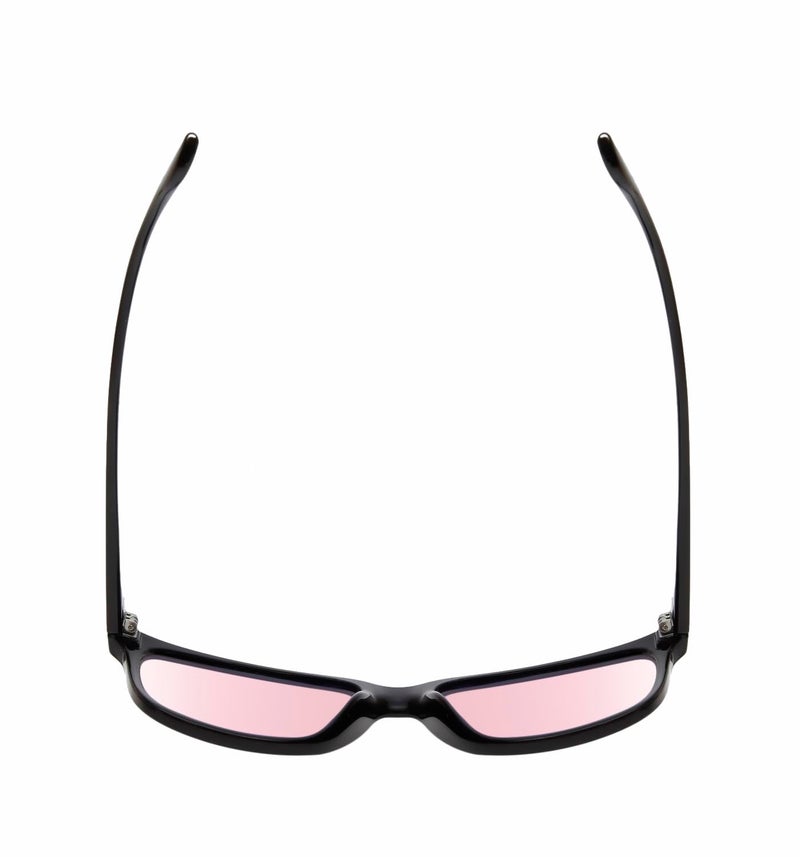 Calabria Noah Panthos Pink Tint FL-41 Glasses Gloss Black Men Women Migraine Glasses FL41 Fluorescent Blue Light Sensitivity - Image 5