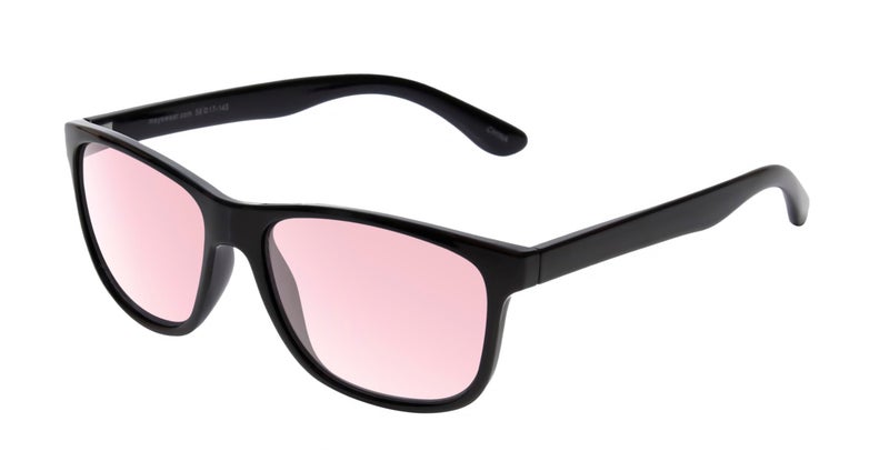 Calabria Noah Panthos Pink Tint FL-41 Glasses Gloss Black Men Women Migraine Glasses FL41 Fluorescent Blue Light Sensitivity - Image 1