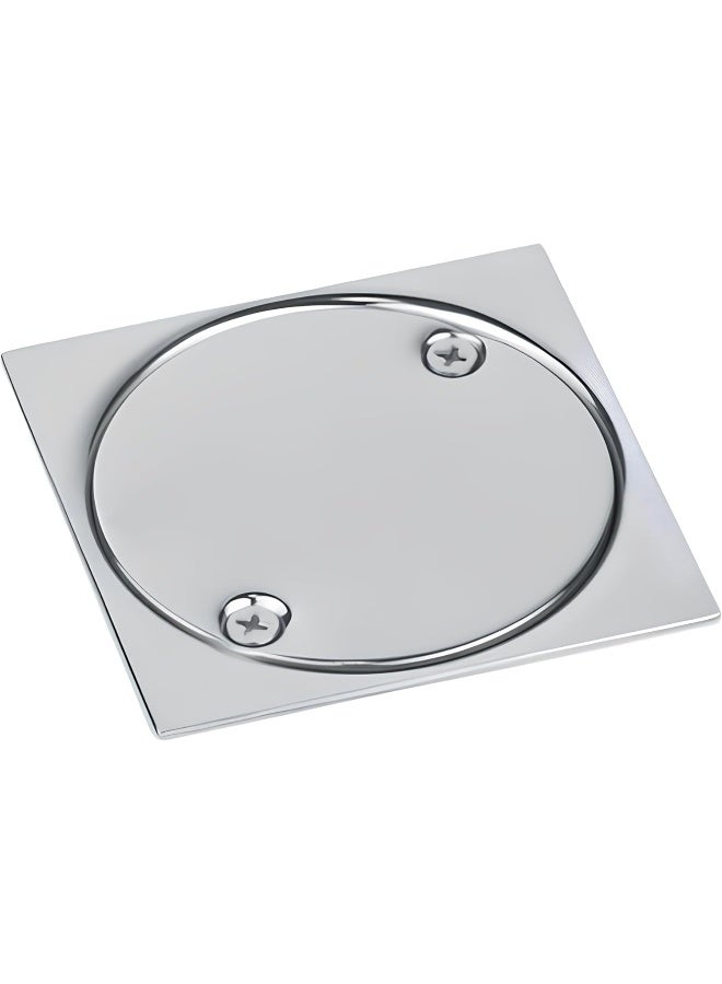 Biella 10x10cm Stainless Steel Floor Drain Trap – Grade 304 Mirror Finish, Rust-Proof, Anti-Odor Clean Out for Bathroom, Kitchen, Balcony & Laundry Use - Image 1
