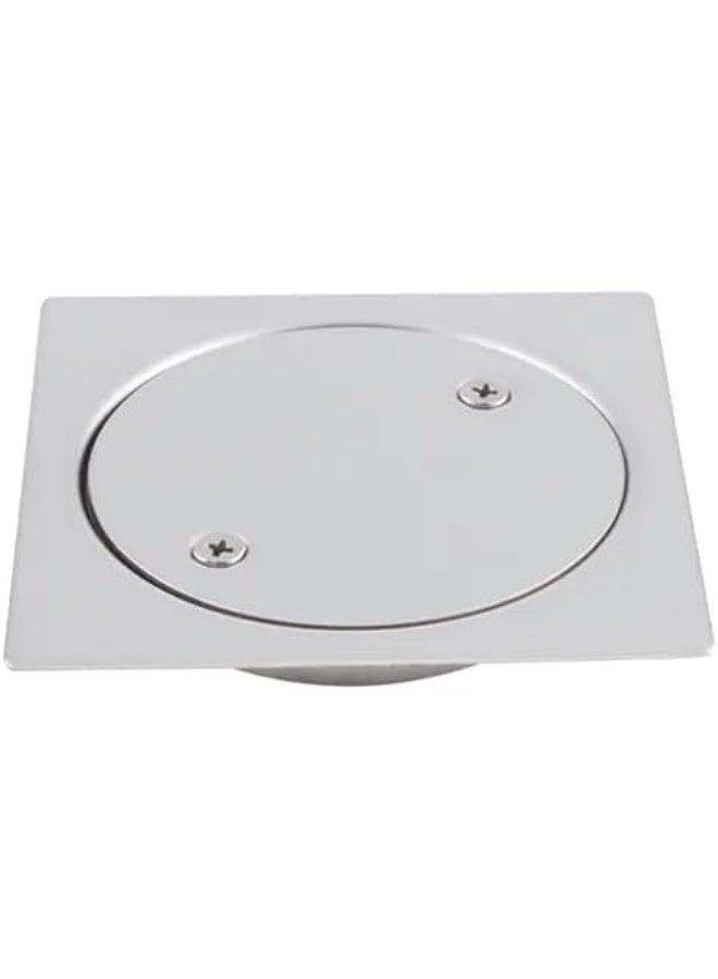 Biella 10x10cm Stainless Steel Floor Drain Trap – Grade 304 Mirror Finish, Rust-Proof, Anti-Odor Clean Out for Bathroom, Kitchen, Balcony & Laundry Use - Image 3