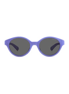 Polaroid Kids Unisex UV Protection Round Sunglasses - Pld K007/S Glttr Vlt 42 - Lens Size: 42 Mm  - Image 3