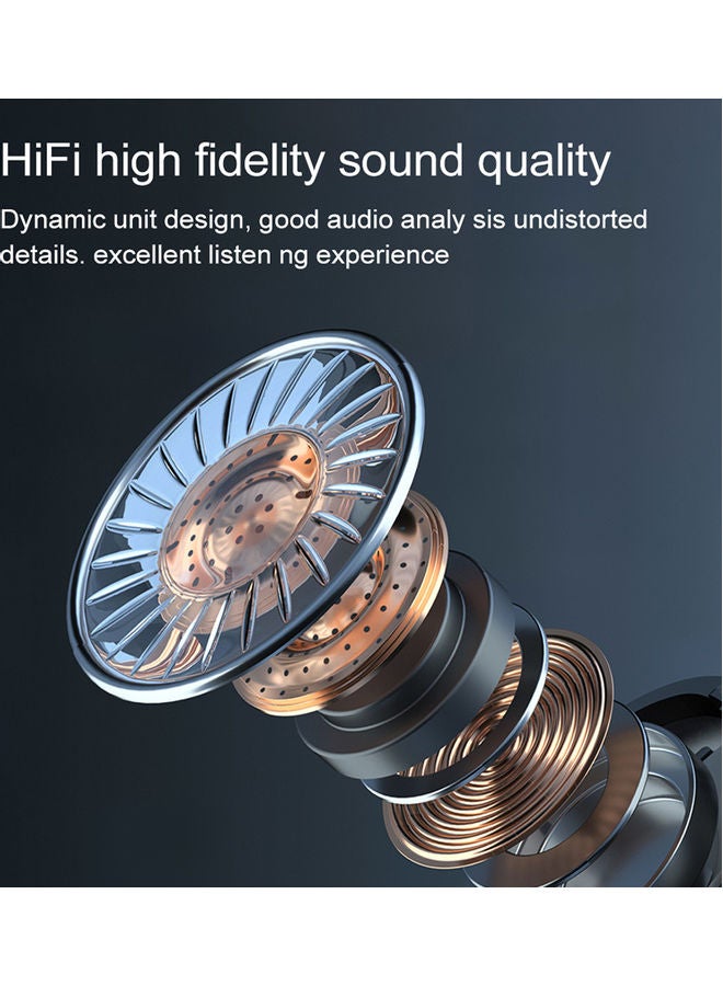 سماعة رأس لاسلكية تعمل بالبلوتوث مزودة بخاصية التحكم باللمس وشاشة لعرض حالة البطارية أسود - Image 5