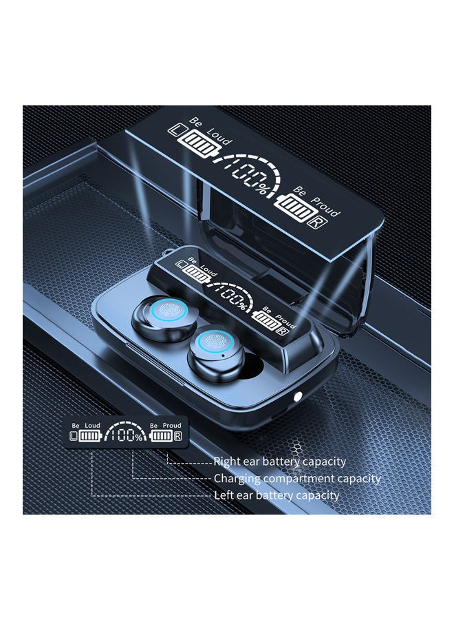 سماعة رأس لاسلكية تعمل بالبلوتوث مزودة بخاصية التحكم باللمس وشاشة لعرض حالة البطارية أسود - Image 2