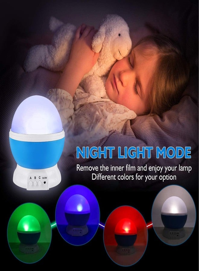 Sument Moon Night Lamp for Bedroom and Home Star Projector Multi-Coloured Led Light for Baby Asleep Peacefully Projection Glow in The Dark Stars & Moon Lamps for 2-9 Years Children Gift for Kids - Image 4