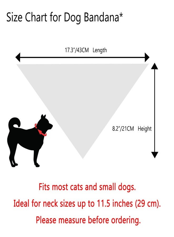 JURUAA Small Dog Bandana,Soft Cotton Pet Triangle Scarf for Small Dogs & Cats,Lightweight Tie-On,Pet Photo Prop,Cute Holiday Dog Bandana 2 Pack (Bule) - Image 5