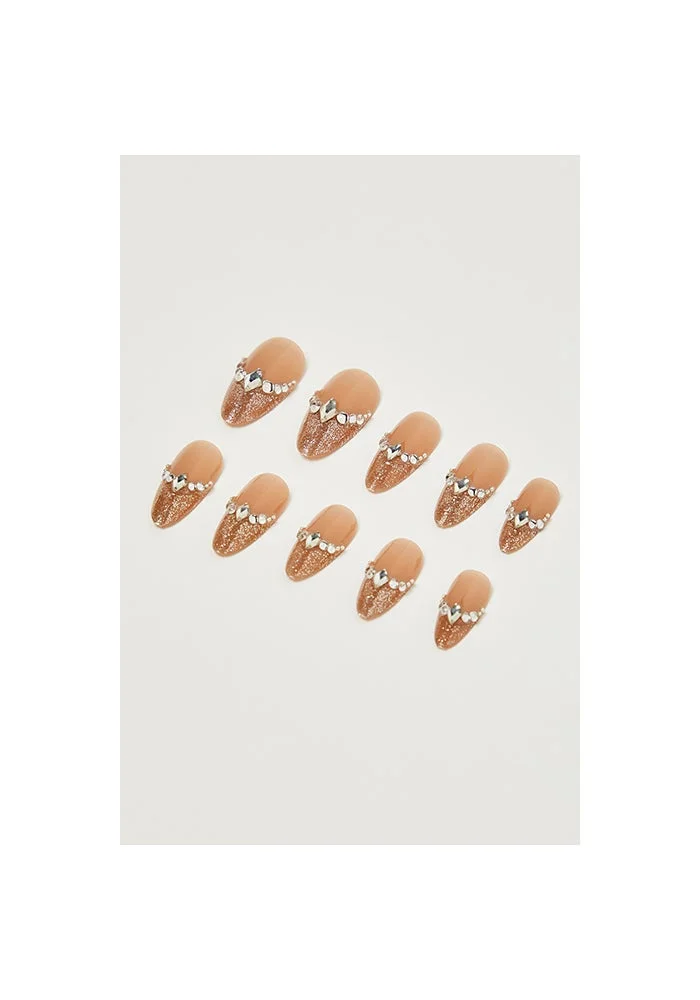 R&b Wearable Stick-On Nails Set