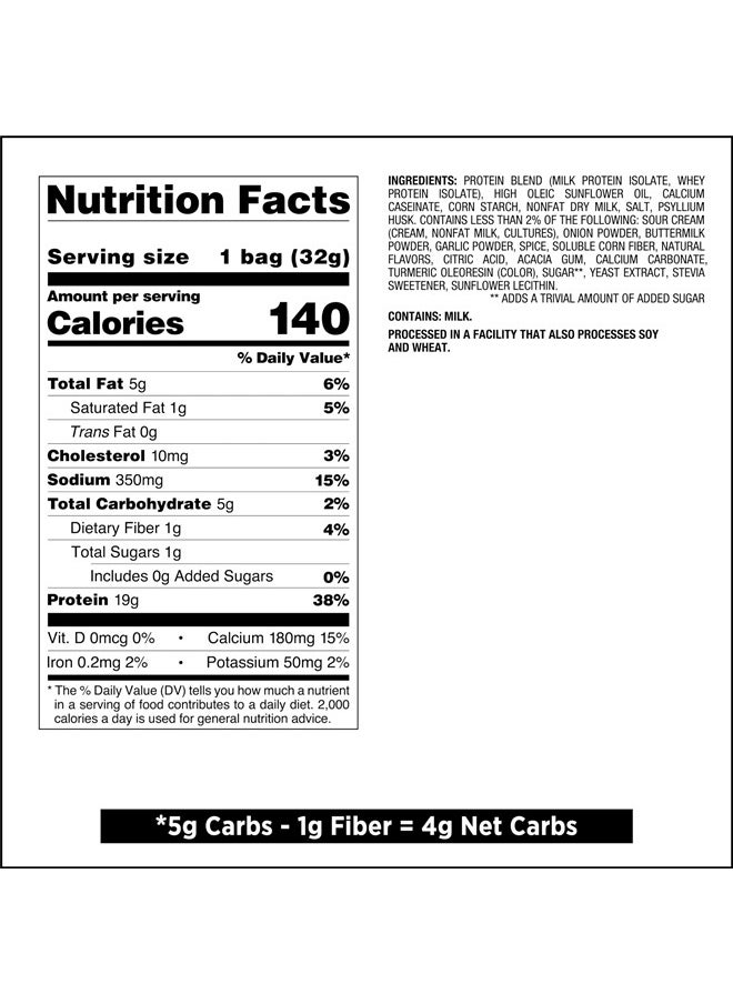 QUEST NUTRITION - Protein Chips Variety Pack, (BBQ, Cheddar & Sour Cream, Sour Cream & Onion), High Protein, Low Carb, 1.1 Ounce (Pack of 12) - Image 1