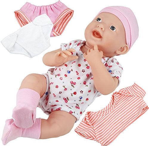 Click N' Play Click N Play Newborn Baby Doll Clothes and Diaper Changing Set 16 inches - Image 1