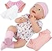 Click N' Play Click N Play Newborn Baby Doll Clothes and Diaper Changing Set 16 inches - Image 2